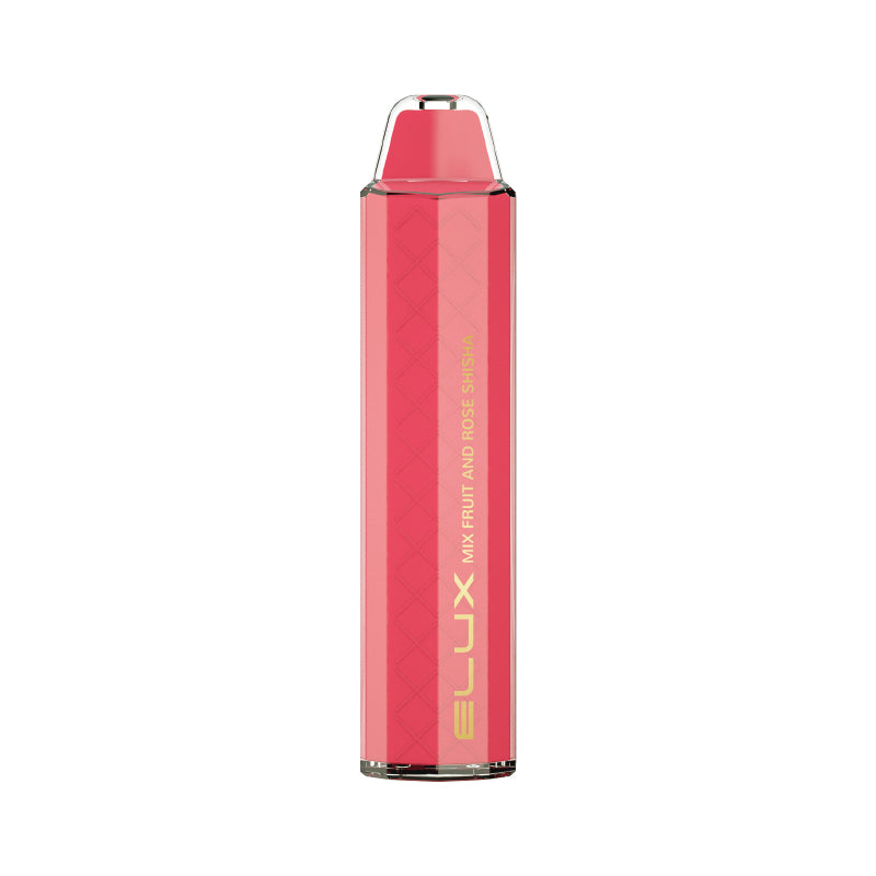 ELUX CRYSTAL 600 MIX FRUIT AND ROSE SHISHA DISPOSABLE 600 PUFFS