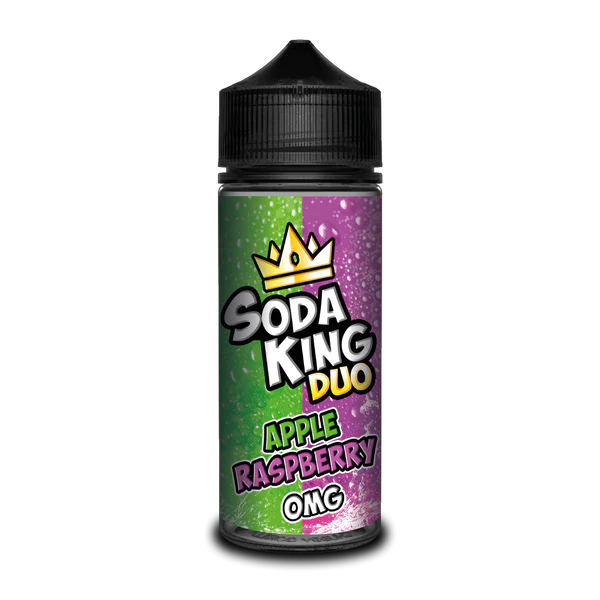 SODA KING DUO APPLE RASPBERRY E-LIQUID SHORTFILL 100ML