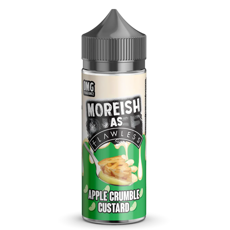 MOREISH AS FLAWLESS APPLE CRUMBLE CUSTARD SHORTFILL E-LIQUID 100ML