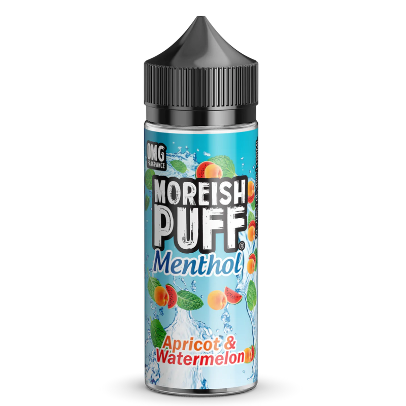 MOREISH PUFF MENTHOL APRICOT & WATERMELON SHORTFILL E-LIQUID 100ML