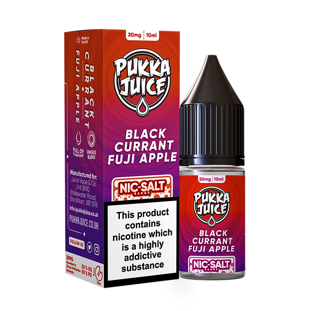 PUKKA JUICE BLACKCURRANT FUJI APPLE NIC-SALT 10ML