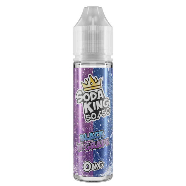 SODA KING 50/50 BLACK N GRAPE SHORTFILL E-LIQUID 50ML