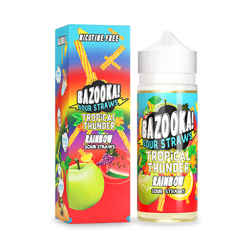 BAZOOKA RAINBOW SOUR STRAWS E-LIQUID SHORTFILL 100ML