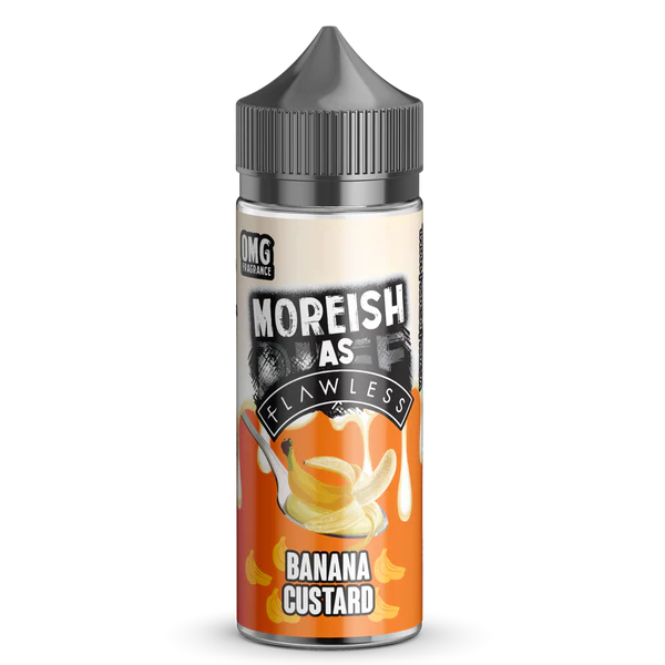 MOREISH AS FLAWLESS BANANA CUSTARD SHORTFILL E-LIQUID 100ML