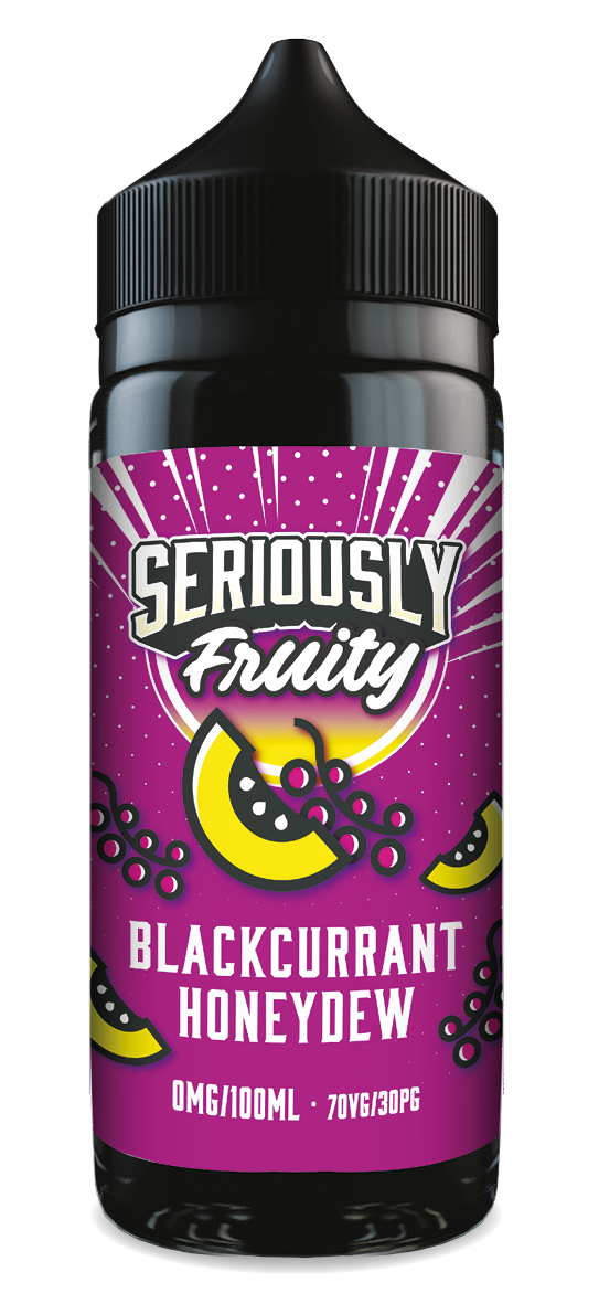 SERIOUSLY FRUITY BLACKCURRANT HONEYDEW E-LIQUID SHORTFILL 100ML