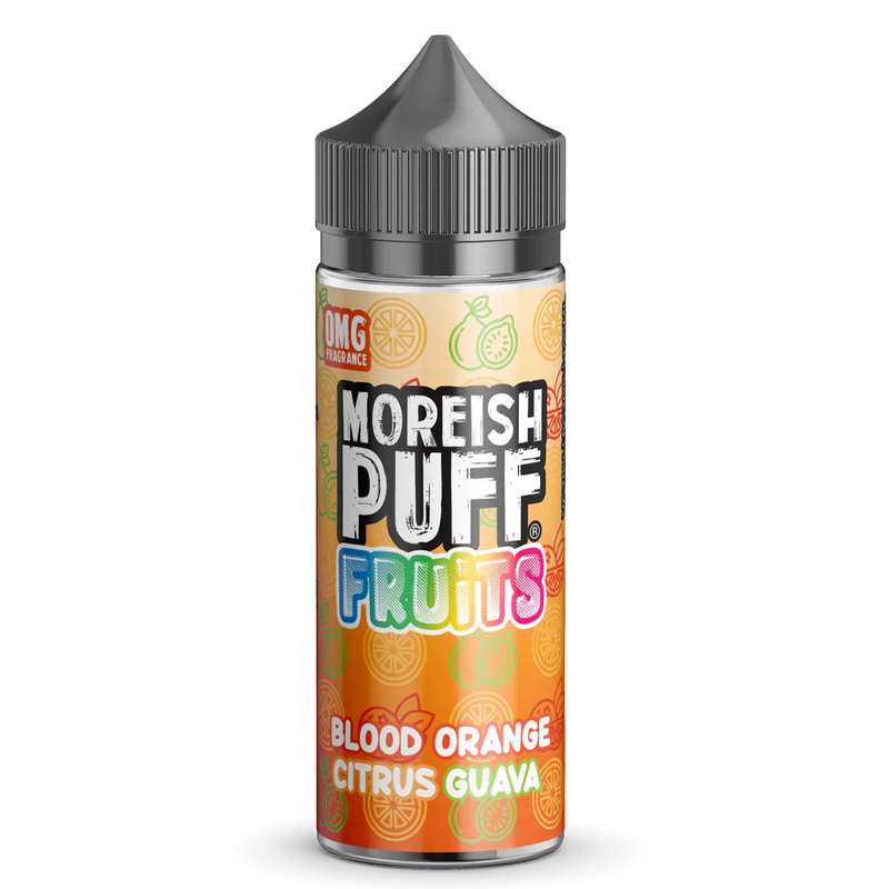 MOREISH PUFF FRUITS BLOOD ORANGE CITRUS GUAVA SHORTFILL E-LIQUID 100ML