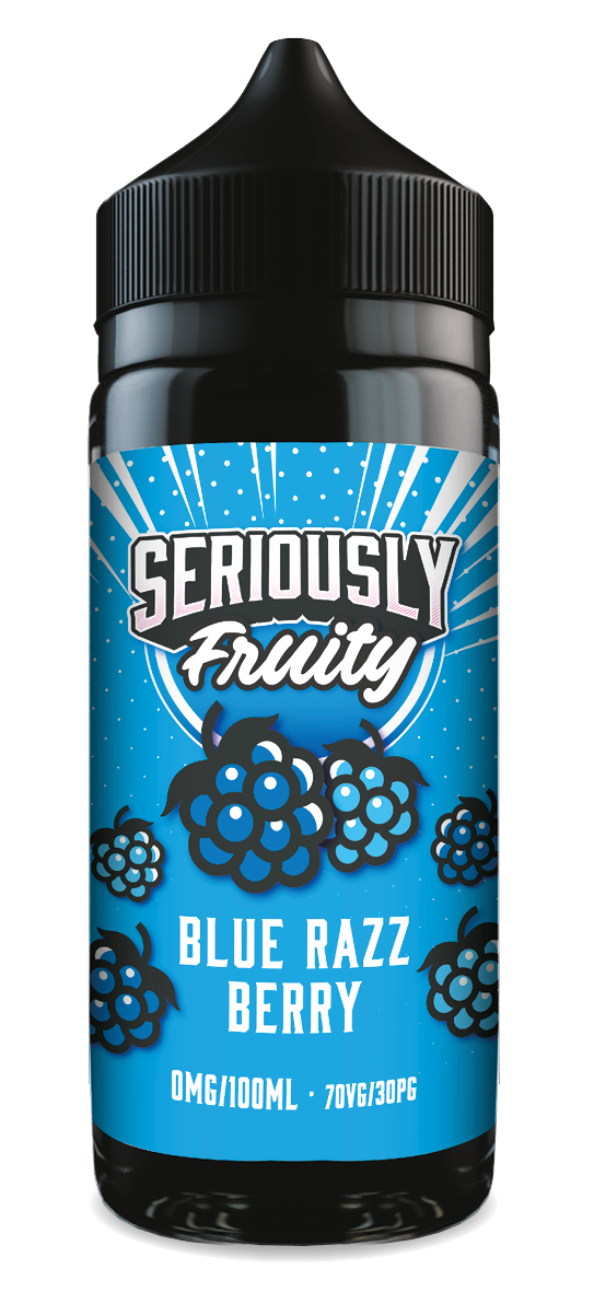 SERIOUSLY FRUITY BLUE RAZZ BERRY E-LIQUID SHORTFILL 100ML