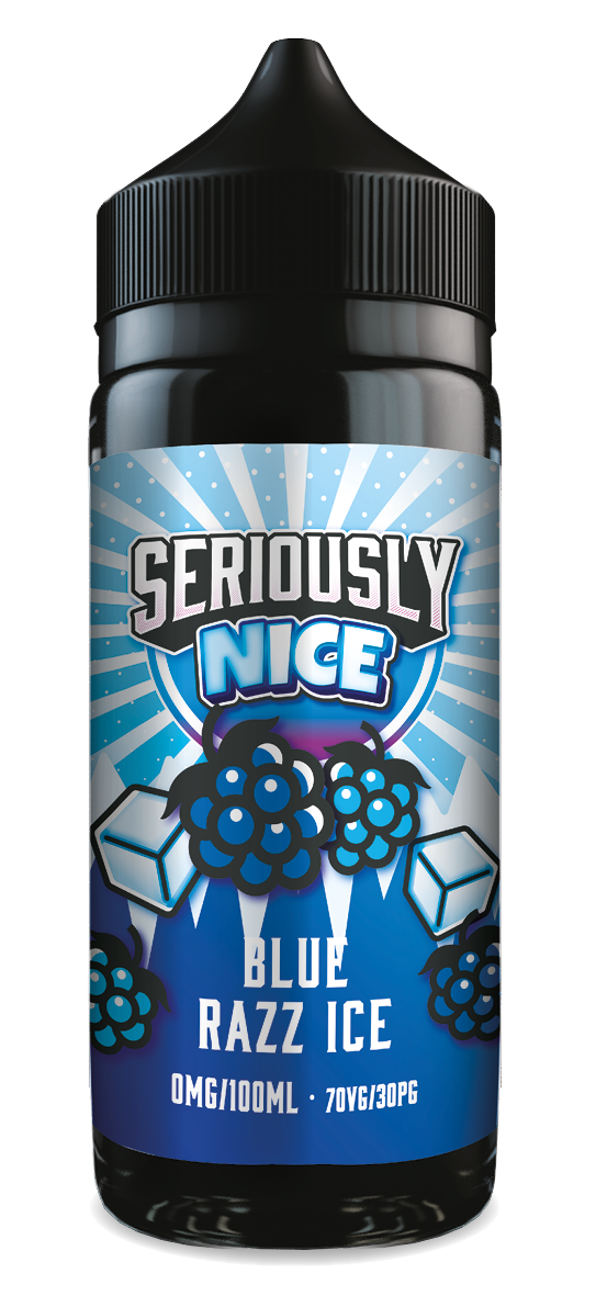 SERIOUSLY NICE BLUE RAZZ ICE E-LIQUID SHORTFILL 100ML