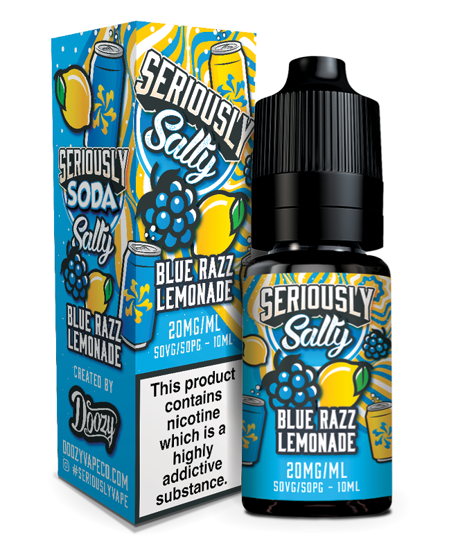 SERIOUSLY SALTY BLUE RAZZ LEMONADE NIC SALT E-LIQUID 20ML