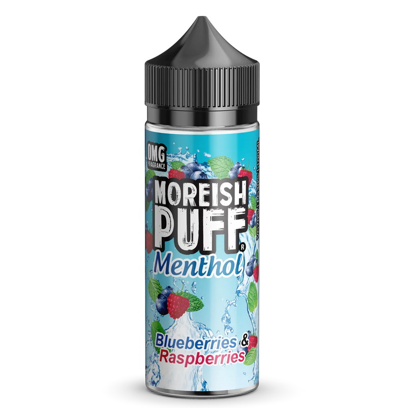 MOREISH PUFF MENTHOL BLUEBERRIES & RASPBERRIES SHORTFILL E-LIQUID 100ML