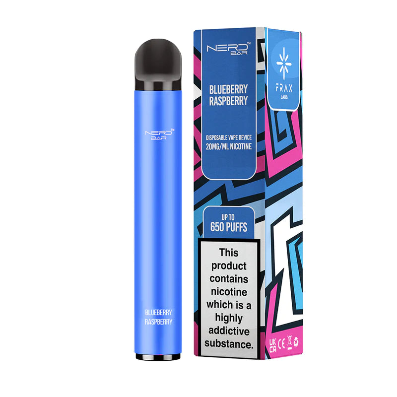 NERD BAR BLUEBERRY RASPBERRY DISPOSABLE VAPE