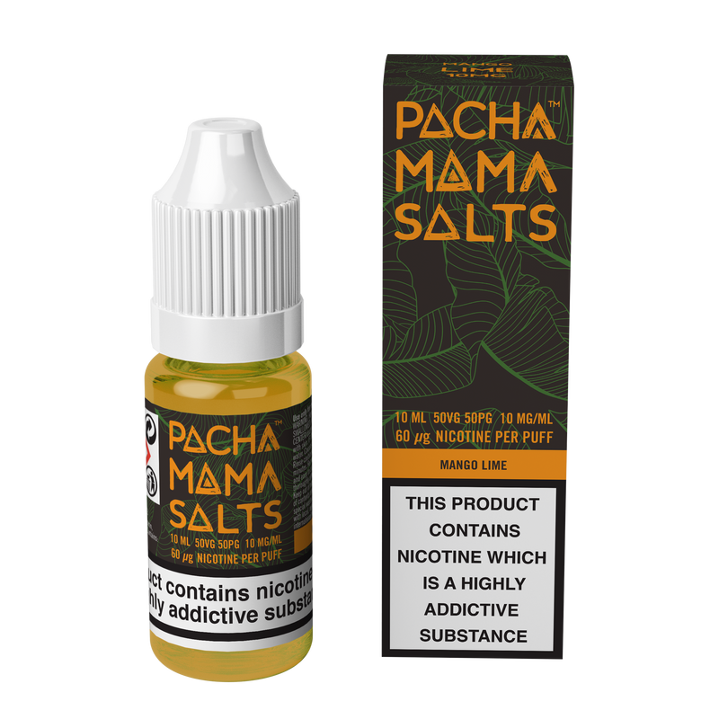 PACHAMAMA MANGO LIME NICOTINE SALT E-LIQUID 10ML