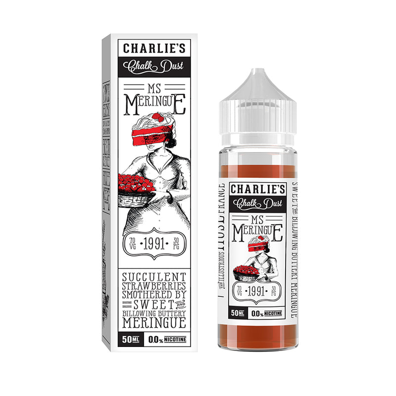 Charlies Chalk Dust Ms Meringue Strawberry E Liquid 50ml Short Fill