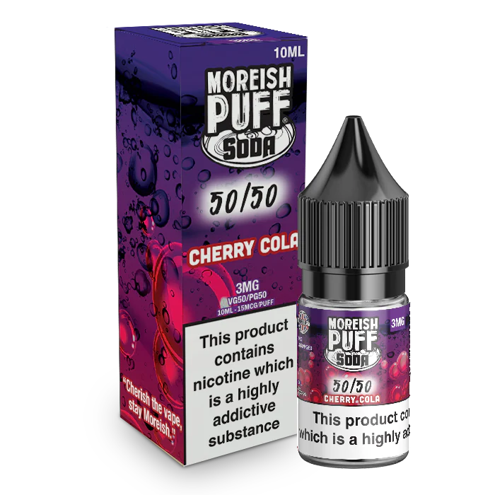 MOREISH PUFF SODA 50/50 CHERRY COLA E-LIQUID 10ML