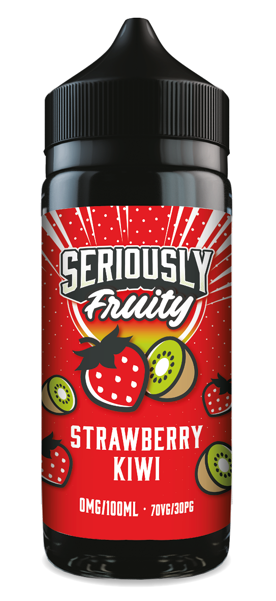 SERIOUSLY FRUITY STRAWBERRY KIWI E-LIQUID SHORTFILL 100ML