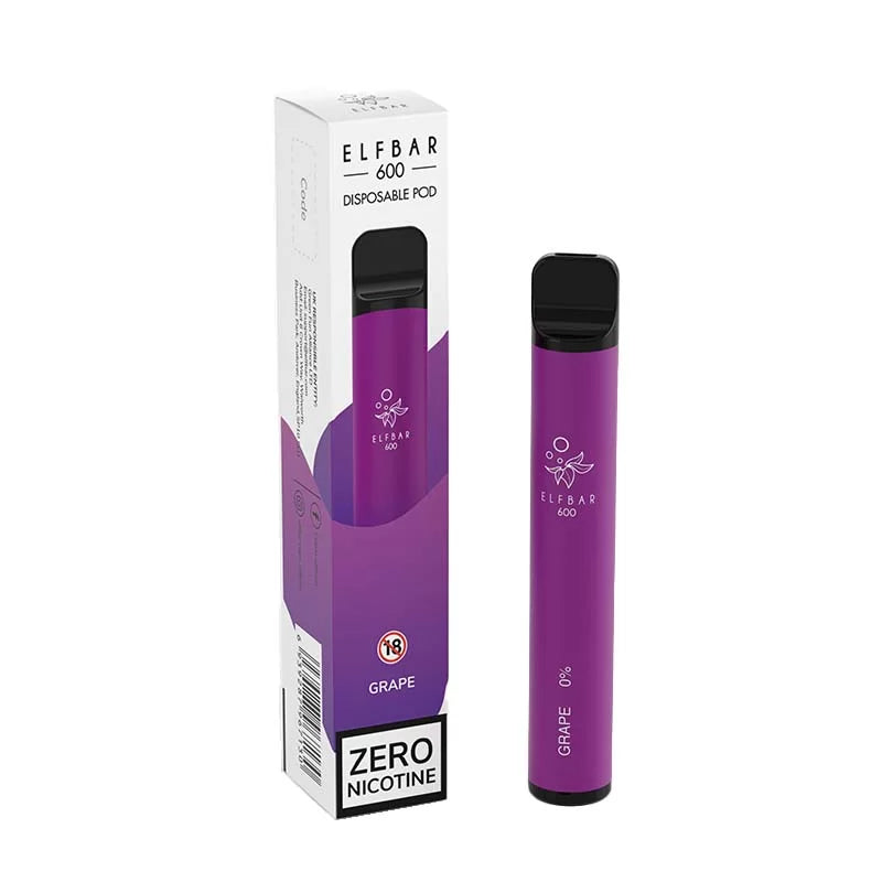 ELF BAR ZERO GRAPE DISPOSABLE VAPE 600 PUFFS