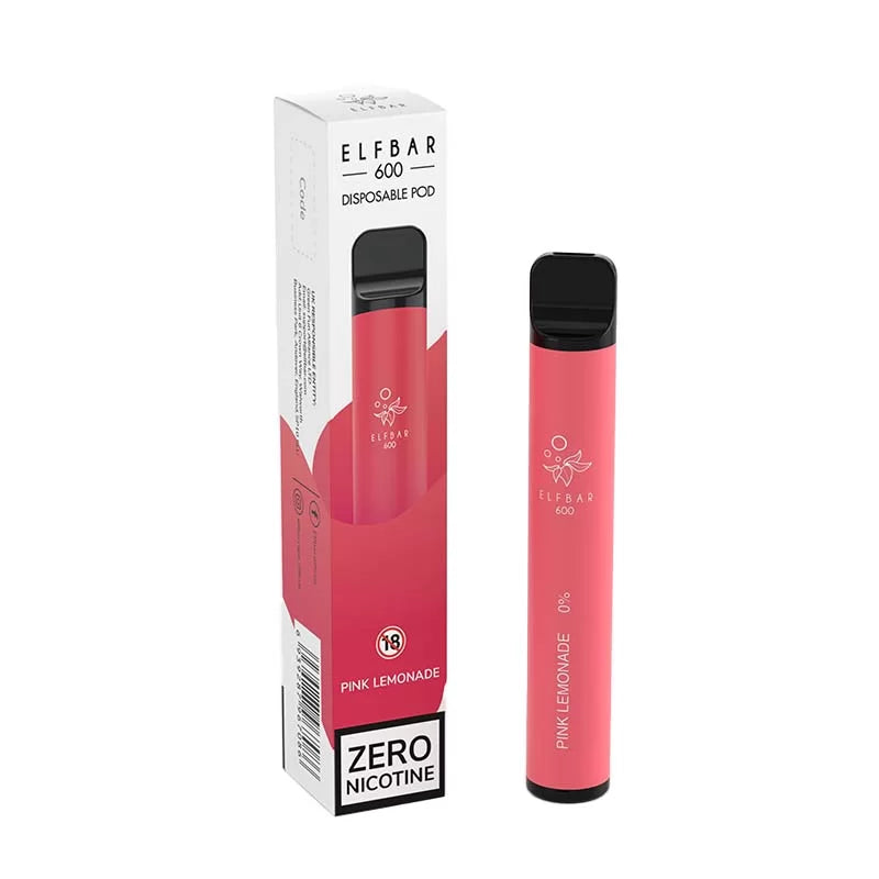 ELF BAR ZERO PINK LEMONADE DISPOSABLE VAPE 600 PUFFS