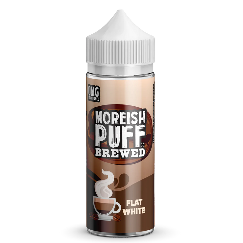 MOREISH PUFF BREWED FLAT WHITE SHORTFILL E-LIQUID 100ML