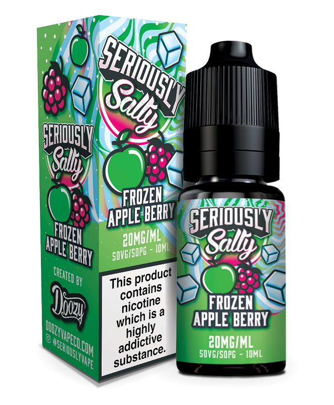 SERIOUSLY SALTY FROZEN APPLE BERRY NIC SALT E-LIQUID 20ML