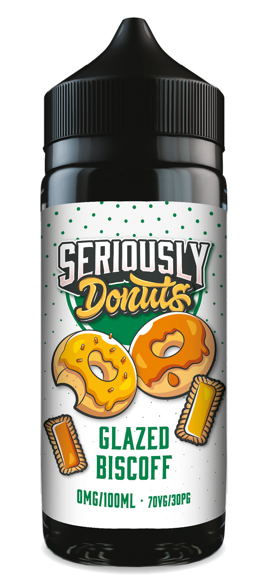 SERIOUSLY DONUTS GLAZED BISCOFF E-LIQUID SHORTFILL 100ML