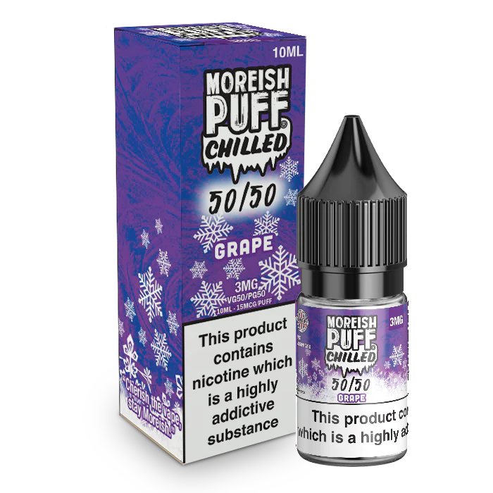 MOREISH PUFF CHILLED 50/50 GRAPE E-LIQUID 10ML