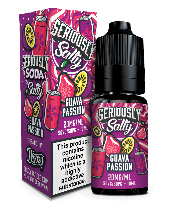 SERIOUSLY SALTY GUAVA PASSION NIC SALT E-LIQUID 20ML