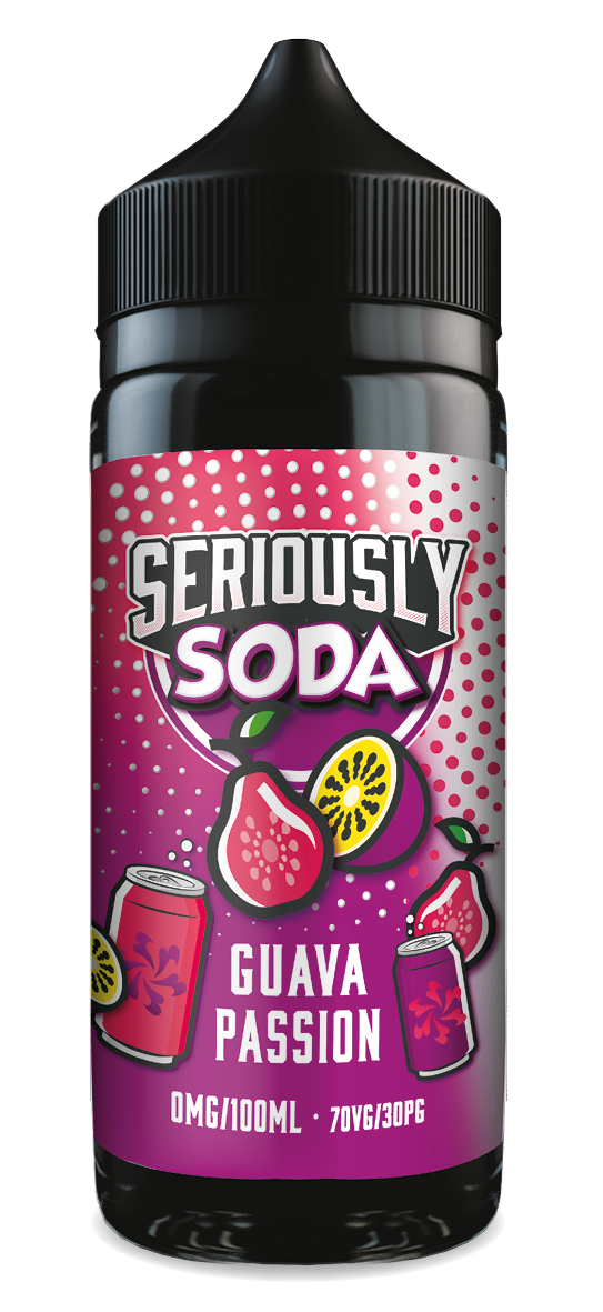 SERIOUSLY SODA GUAVA PASSION SHORTFILL E-LIQUID 100ML