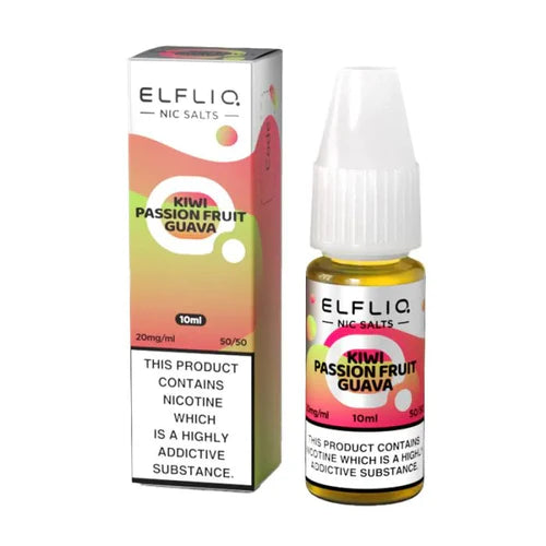 ELF BAR ELFLIQ KIWI PASSIONFRUIT GUAVA NIC SALT E-LIQUID 10ML