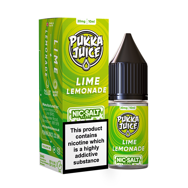 PUKKA JUICE LIME LEMONADE NIC-SALT 10ML