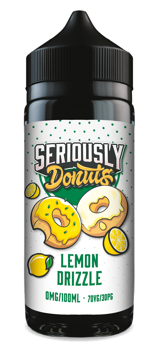 SERIOUSLY DONUTS LEMON DRIZZLE E-LIQUID SHORTFILL 100ML