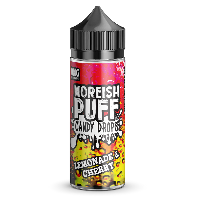 MOREISH PUFF CANDY DROPS LEMONADE & CHERRY SHORTFILL E-LIQUID 100ML