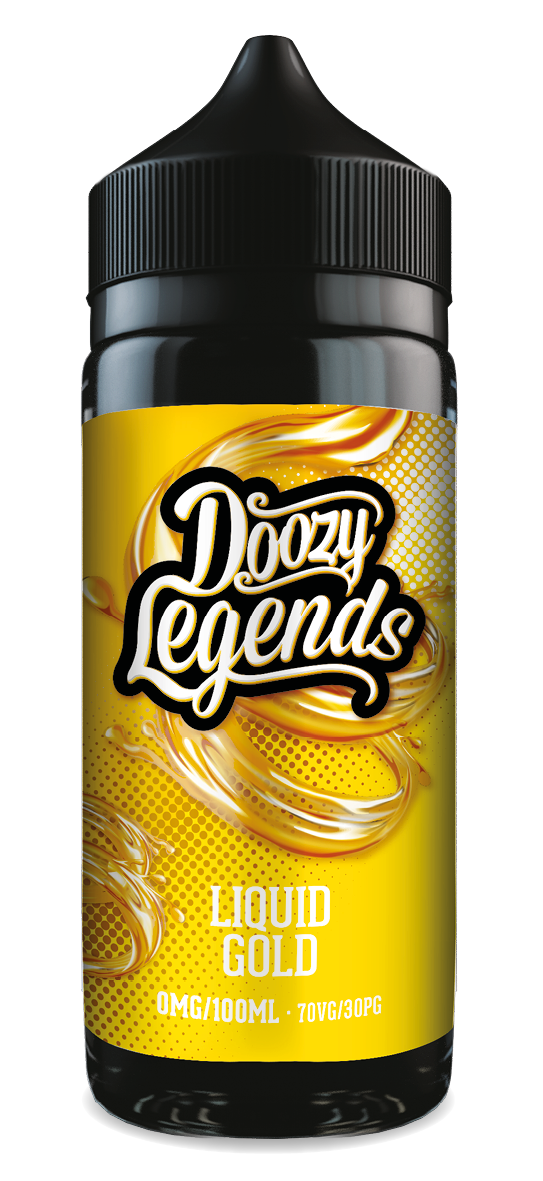 DOOZY LEGENDS LIQUID GOLD SHORTFILL E-LIQUID 100ML