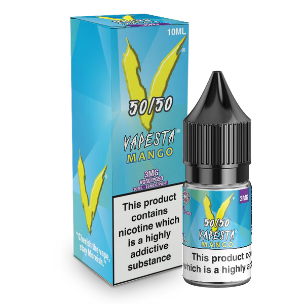 V 50/50 VAPESTA MANGO NIC SALT E-LIQUID 10ML