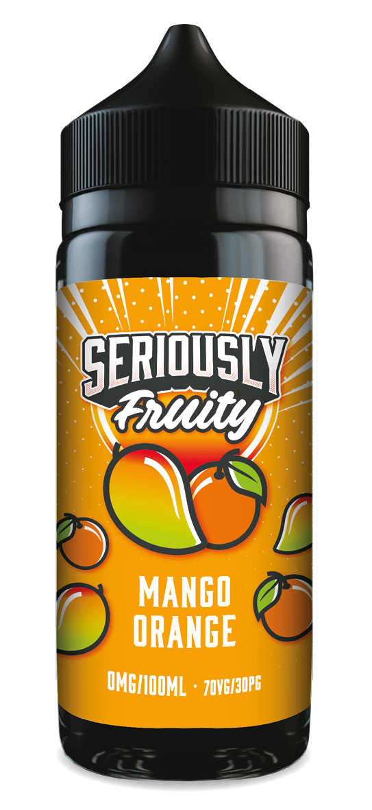 SERIOUSLY FRUITY MANGO ORANGE E-LIQUID SHORTFILL 100ML