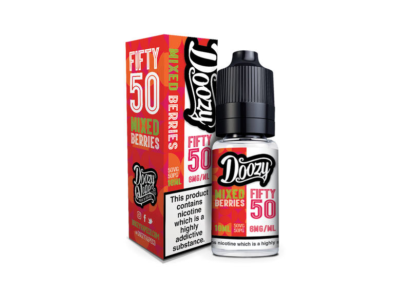 DOOZY 50:50 MIXED BERRIES E-LIQUID 10ML