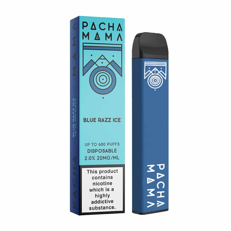 PACHA MAMA BLUE RAZZ ICE DISPOSABLE VAPE 600 PUFFS