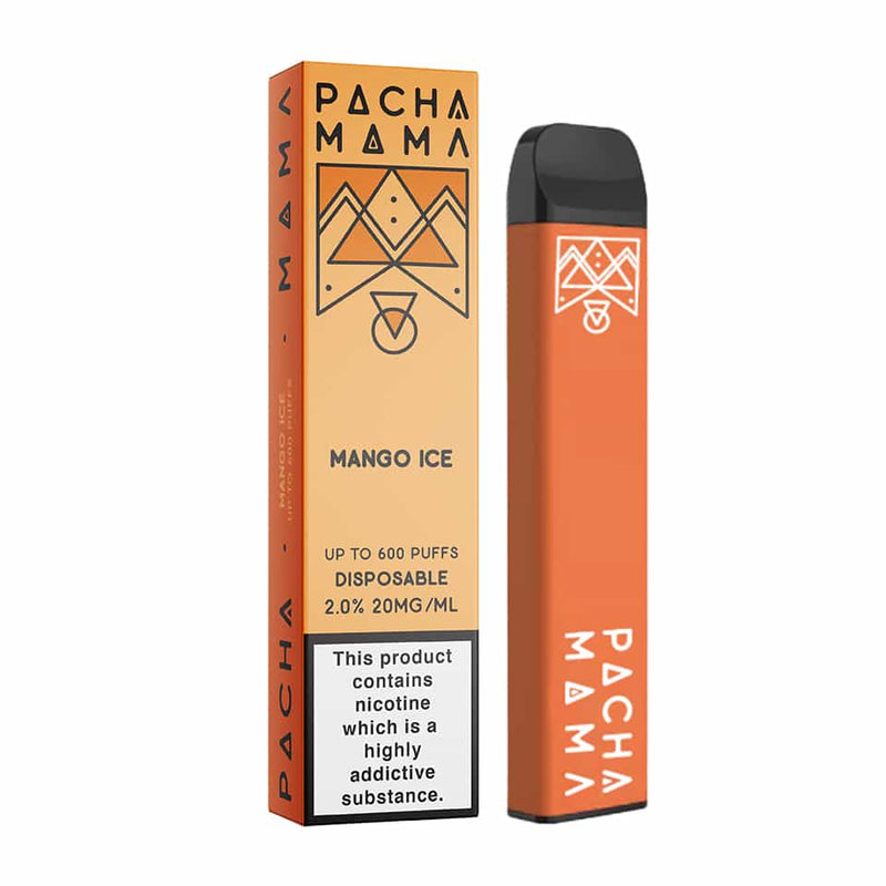 PACHA MAMA DISPOSABLE VAPE MANGO ICE 600 PUFFS