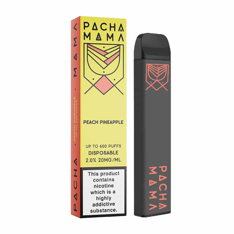 PACHA MAMA PEACH PINEAPPLE DISPOSABLE VAPE 600 PUFFS