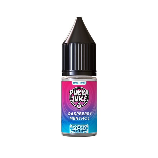 PUKKA JUICE RASPBERRY MENTHOL E-LIQUID 10ML