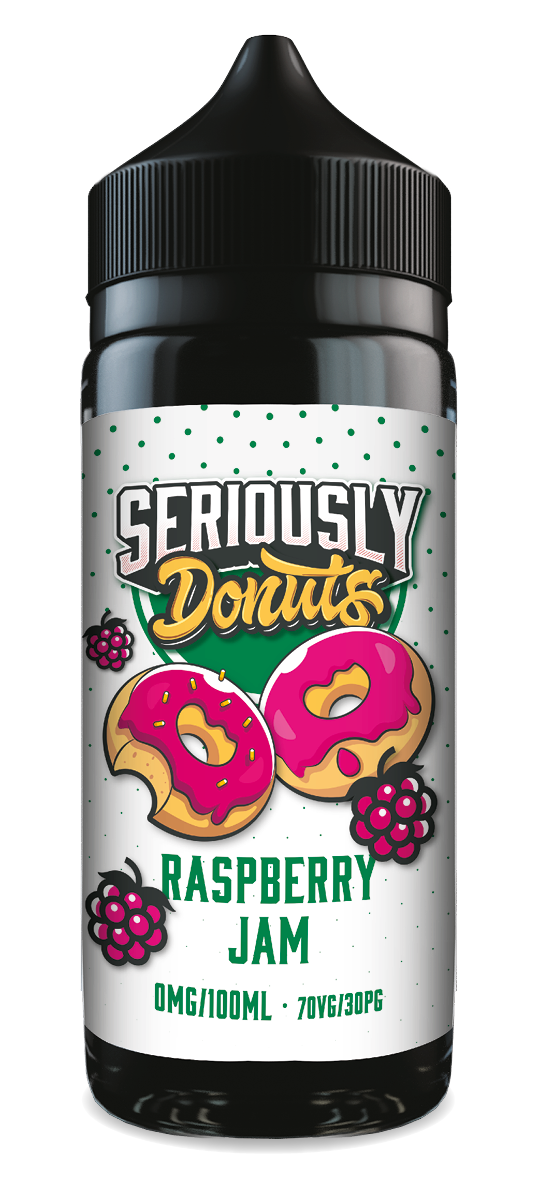 SERIOUSLY DONUTS RASPBERRY JAM E-LIQUID SHORTFILL 100ML