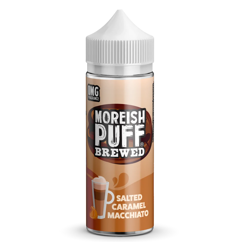 MOREISH PUFF BREWED SALTED CARAMEL MACCHIATO SHORTFILL E-LIQUID 100ML