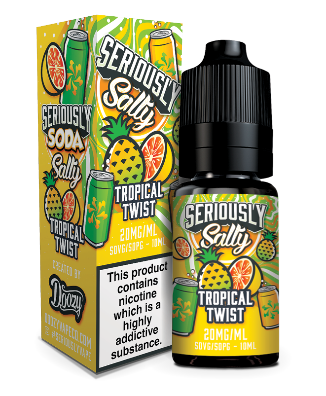 SERIOUSLY SALTY TROPICAL TWIST NIC SALT E-LIQUID 20ML