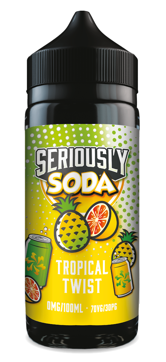 SERIOUSLY SODA TROPICAL TWIST SHORTFILL E-LIQUID 100ML