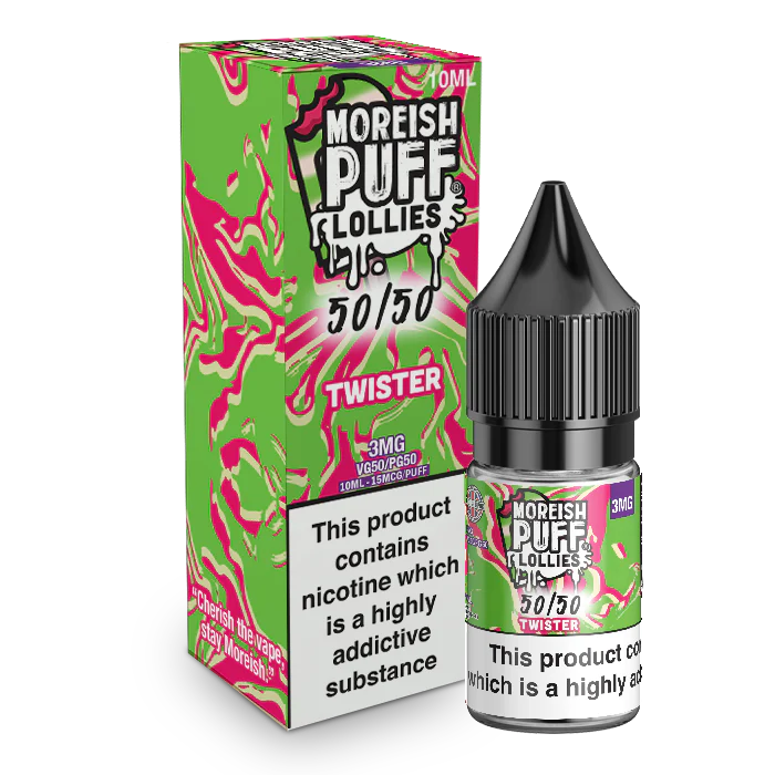 MOREISH PUFF LOLLIES 50/50 TWISTER E-LIQUID 10ML