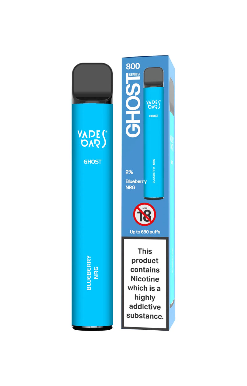 VAPES BARS GHOST BLUEBERRY NRG DISPOSABLE VAPE