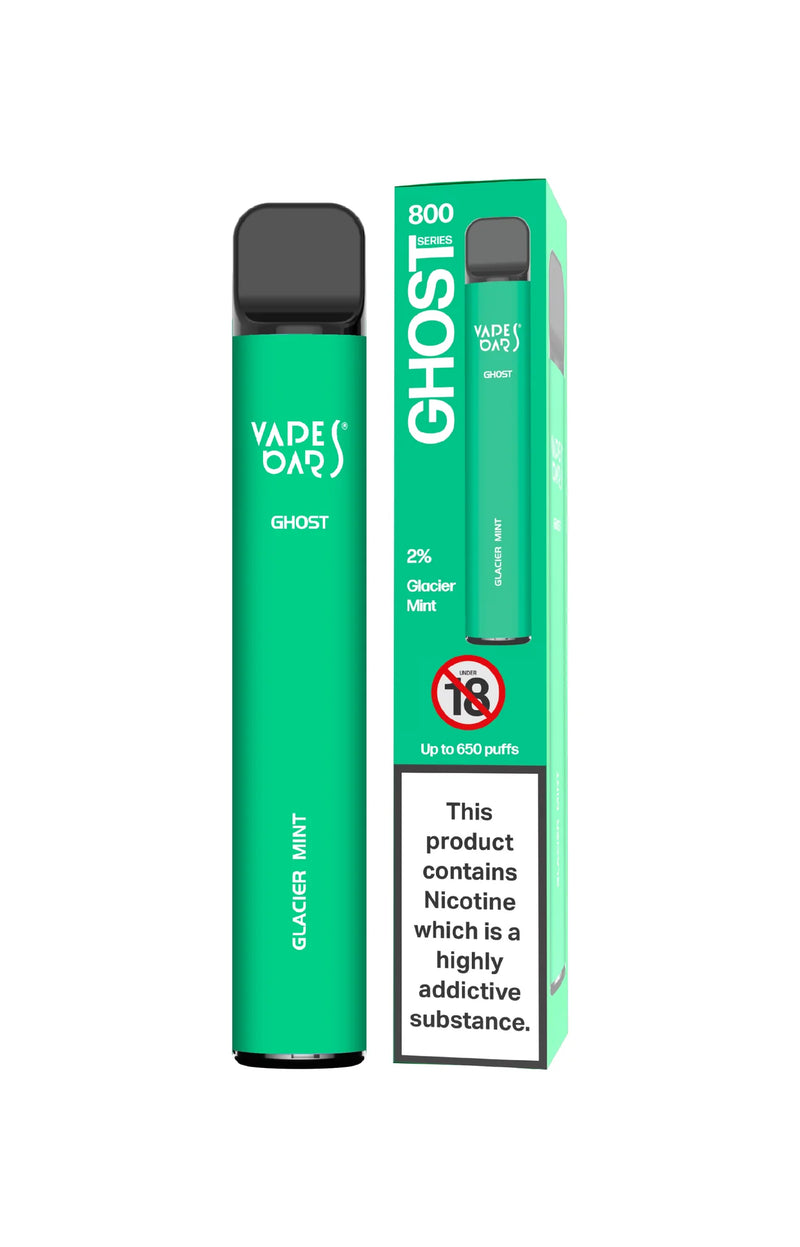 VAPES BARS GHOST GLACIER MINT DISPOSABLE VAPE