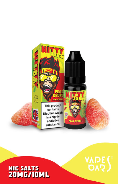 VAPES BARS NITTY JUICE PEAR DROPS 10mg/20mg