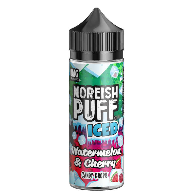 MOREISH PUFF ICED WATERMELON & CHERRY CANDY DROPS SHORTFILL E-LIQUID 100ML