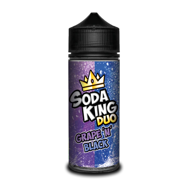 SODA KING DUO BLACK N GRAPE E-LIQUID SHORTFILL 100ML