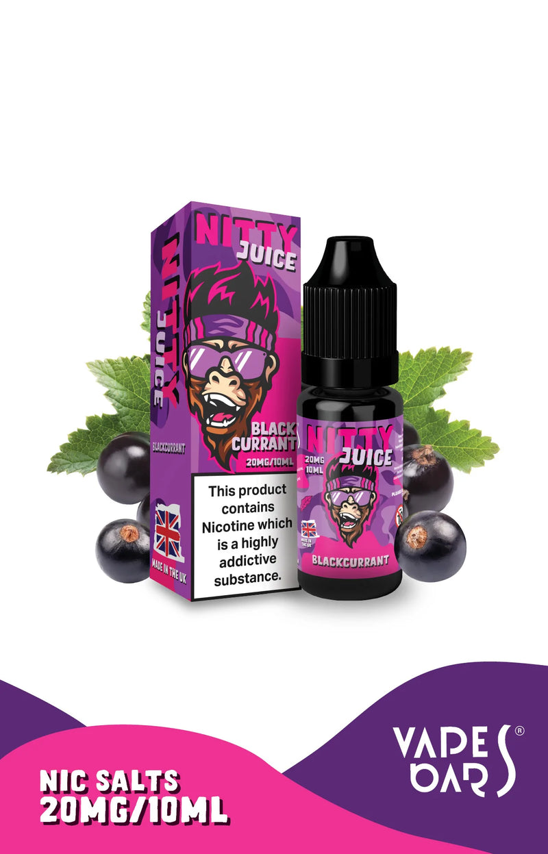 VAPES BARS NITTY JUICE BLACKCURRANT 10mg/20mg